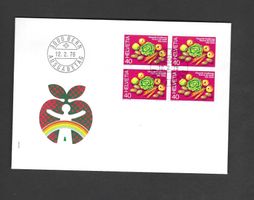 CH FDC Viereblock 1976