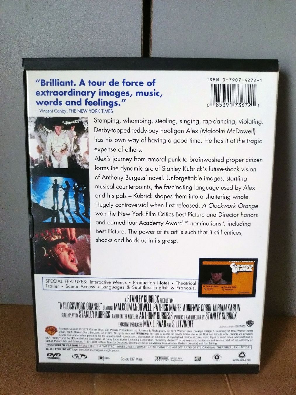 Tutti i DVDs:  Stanley Kubrick Collection - Orange Mécanique – Usato da Farvagny-le-Grand venduto da LaCaverne 1