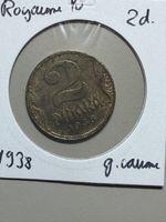 Royaume de Yougoslavie - 2 dinars - 1938 - grande couronne 