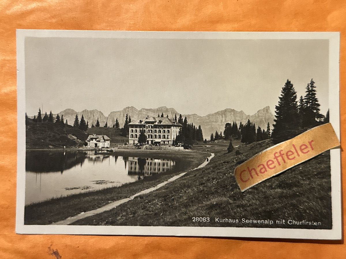Cartoline postali: Alte Ansichtskarte Kurhaus Seewenalp mit Churfirsten  – Usato da Zürich venduto da Chaeffeler