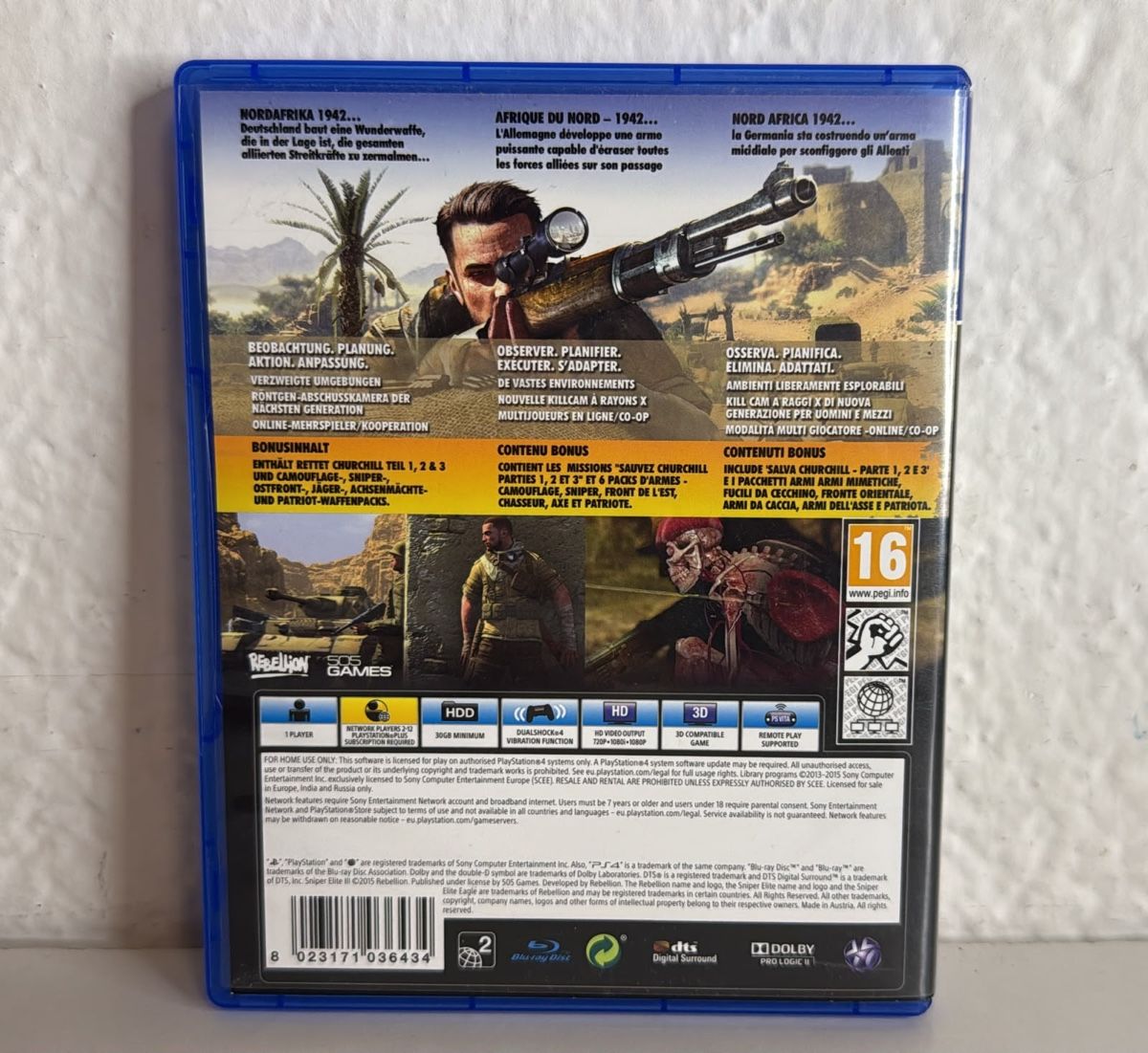 Sony Giochi: PS4/PS5 Sniper Elite III Ultimate Edition Game – Usato da Ehrendingen venduto da bubulence 1