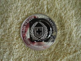 Silbermedaille "Schweizer Volksbräuche" - Steinstossen