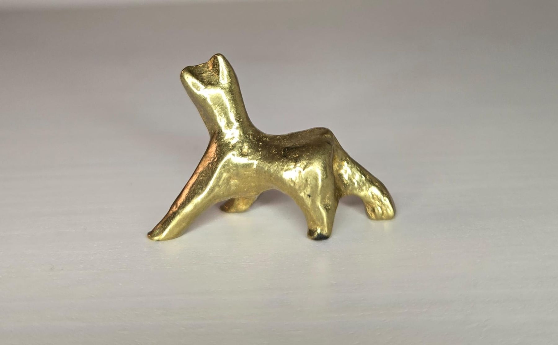 Figuren: Messing Hund Figur Deko Vintage – Gebraucht aus Rheinsulz von Dred 1