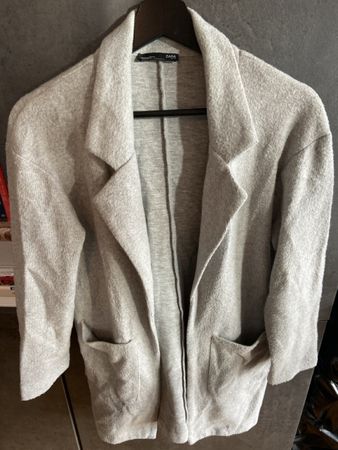 Zara Longblazer Übergangsjacke Gr. S grau meliert