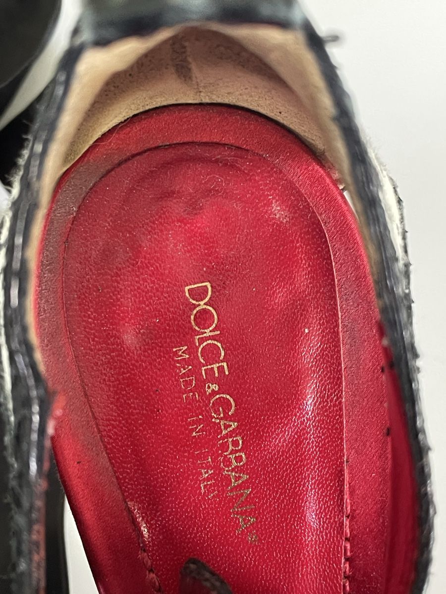 Dolce & Gabbana Scarpe da donna: Dolce&Gabbana cuir sandals en python (taille-40) – Nuovo (secondo la descrizione) da Genève venduto da iry_67wr 2