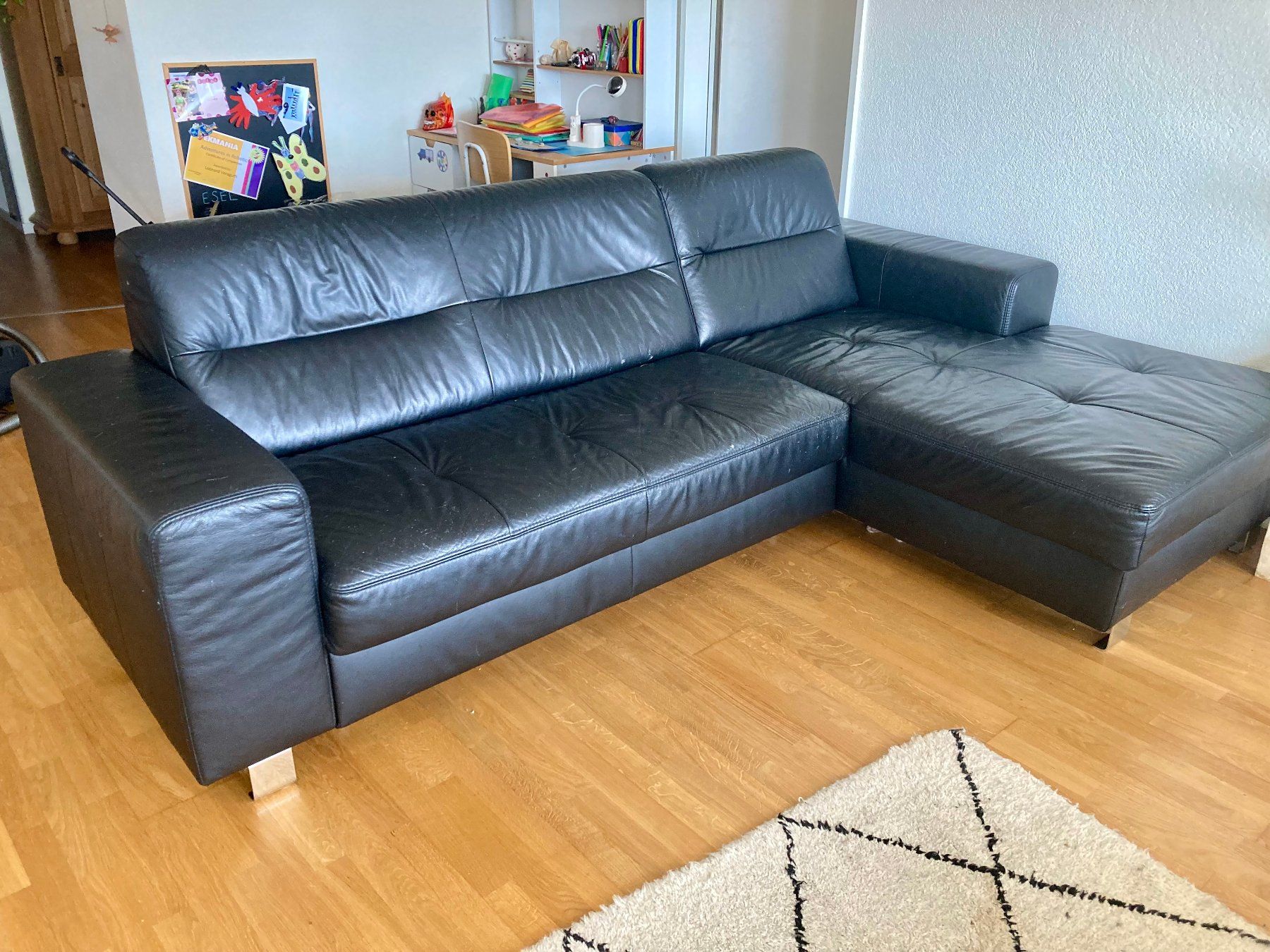 Interio Sofas: Bettsofa aus Leder – D'occasion à Zürich par Himbaer