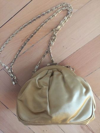 Tasche Giorgio armani satin pochette gold‪