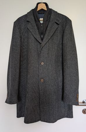 Wollmantel mit Kashmir, Paul Kehl, Slim fit, Gr. L