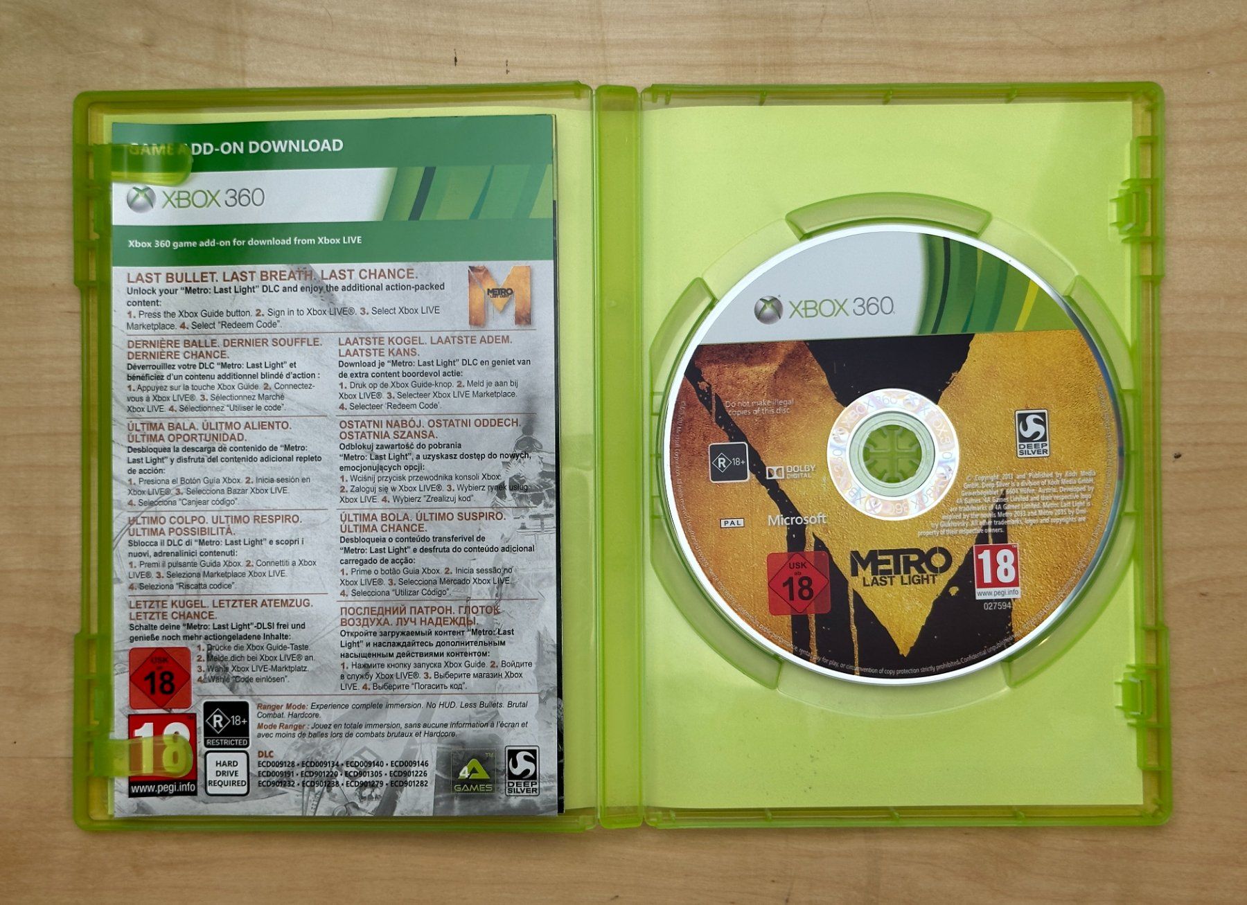 Microsoft Giochi: Metro Last Light - XBOX 360 – Usato da Genève venduto da Jeux_Retro 2