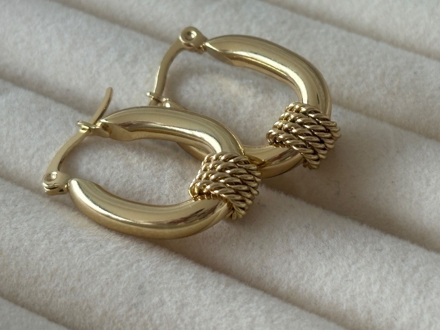 Orecchini pendenti & Orecchini a lobo: Edelstahl Elegante Creolen Ohrschmuck  Farbe:Silber – Nuovo (secondo la descrizione) da Biel-Bienne venduto da Roserosse13 4