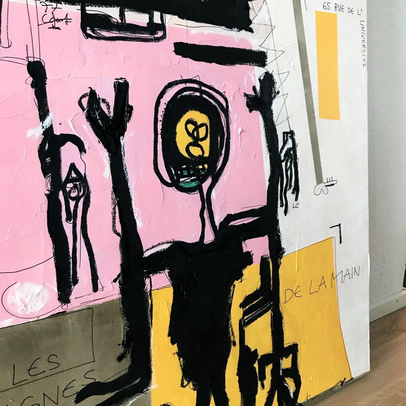 Poster & Bilder: Expressionismus Kunst Modern Acryl Urban Bild Les Lignes – Neu (gemäss Beschreibung) aus St. Niklausen LU von Stefan_Bammert_Art 4