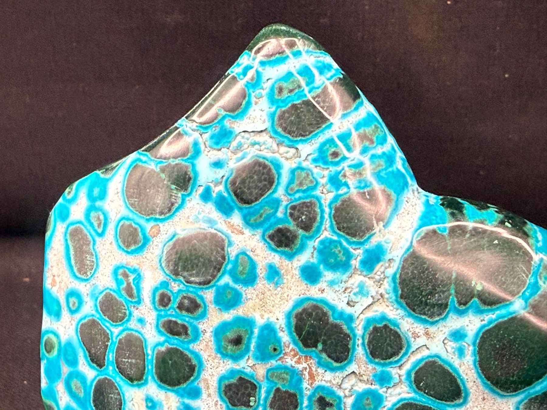 Minéraux & Lithothérapie: Malachit und Chrysocolla poliert – D'occasion à Schinznach Bad par Demerald 1