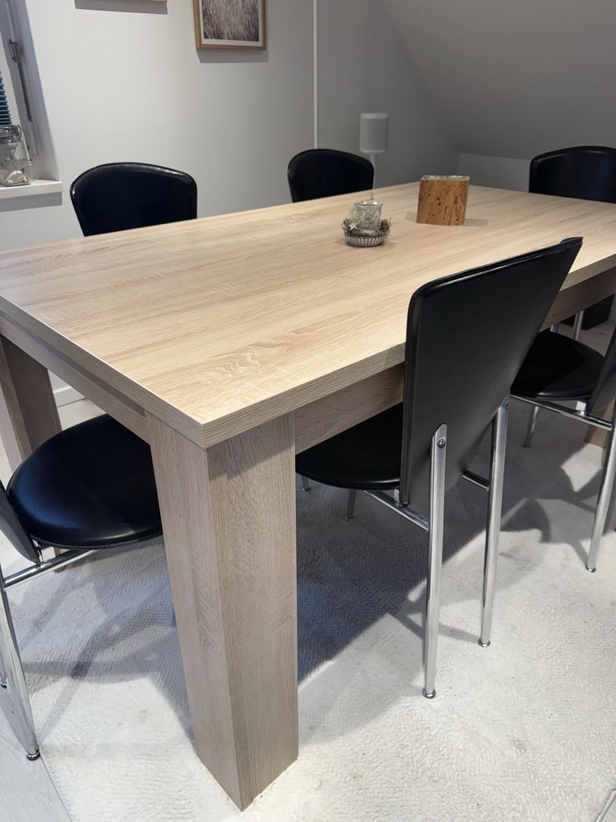 Jysk Tische: Esstisch 160x90cm in Eichenoptik – Gebraucht aus Gwatt (Thun) von coelu23 1
