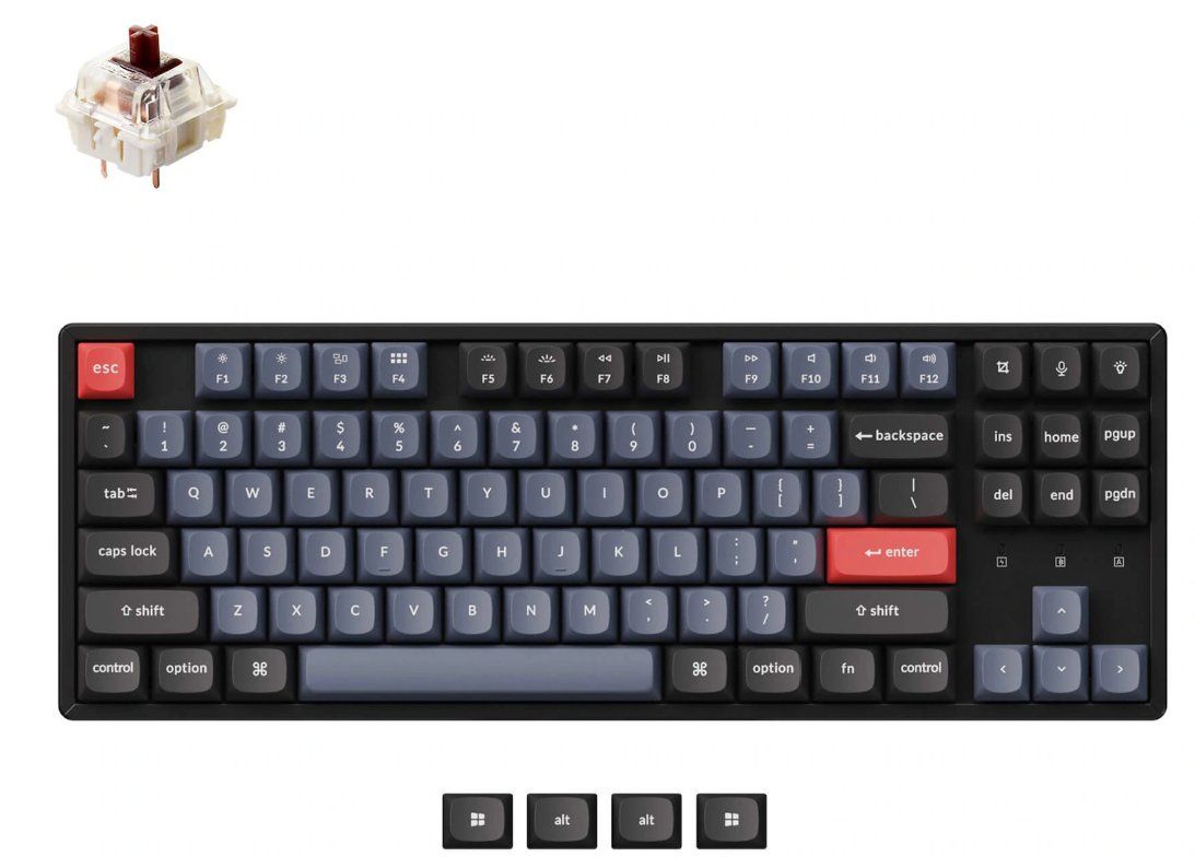 Keychron Tastaturen: Keychron K8 Pro, Wireless Mechanical Keyboard + wrist wrest – Gebraucht aus Luzern von DrSharvit1982 2