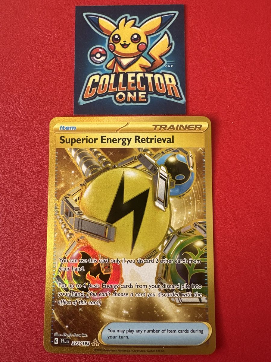 Pokémon Carte collezionabili: Pokemon Superior Energy Retrieval Trainer Gold Top – Nuovo (secondo la descrizione) da Lommiswil venduto da CollectorOne