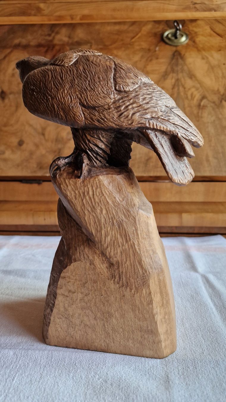 Figuren: geschnitzter Adler   -   feine Brienzerschnitzerei – Gebraucht aus Röthenbach i. E. von Heureka5 4
