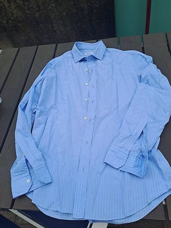Hemd Blau gestreift Gr. 42 