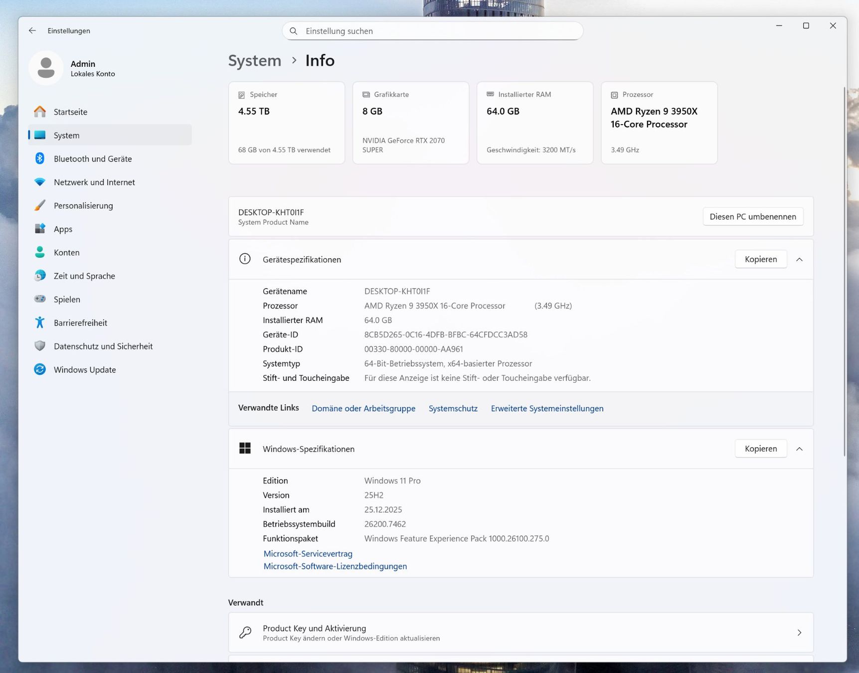 Amd PC: Gaming PC - AMD Ryzen 9 16 Core / 64GB RAM / GeForce – Usato da Seewen SZ venduto da Crytek86 6