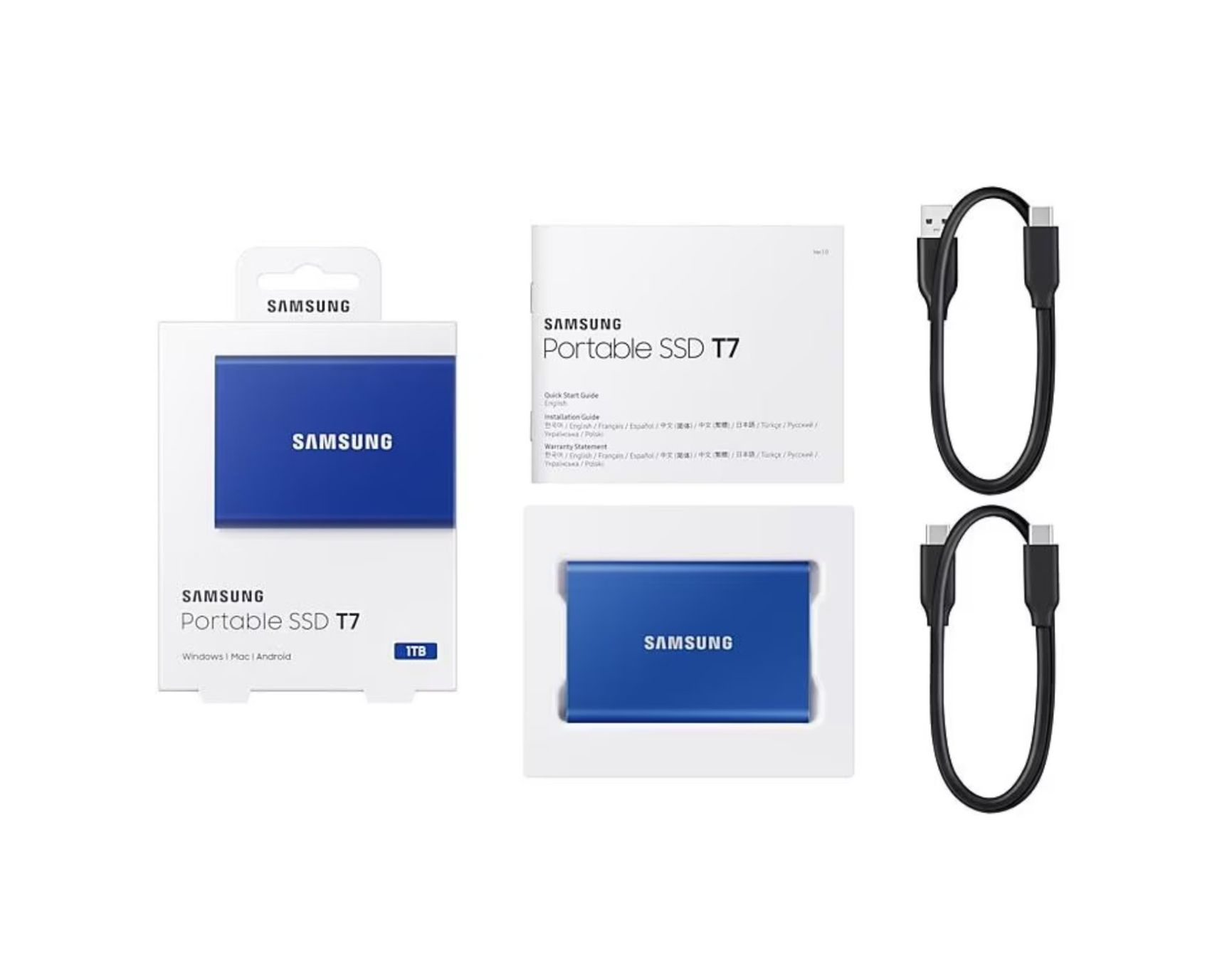 Samsung Dischi rigidi: SAMSUNG Portable SSD T7, 1TB – Nuovo e nell'imballaggio originale da Münsingen venduto da Shoppinghunter91