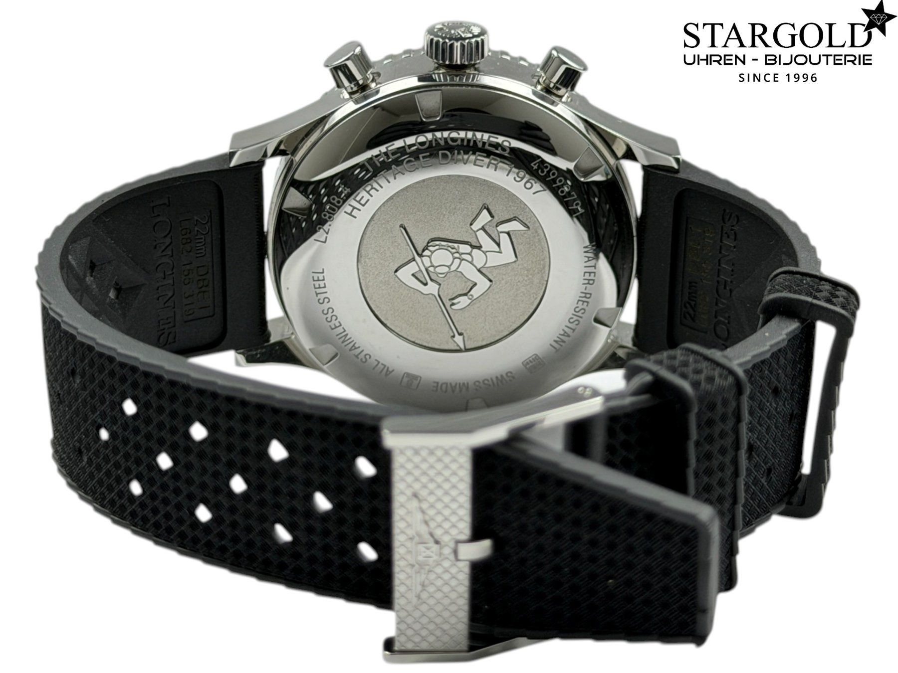 Longines Orologi: Longines Heritage Diver 1967 - L2.808.4.52.0 – Usato da Zürich venduto da Stargold-Uhren 6