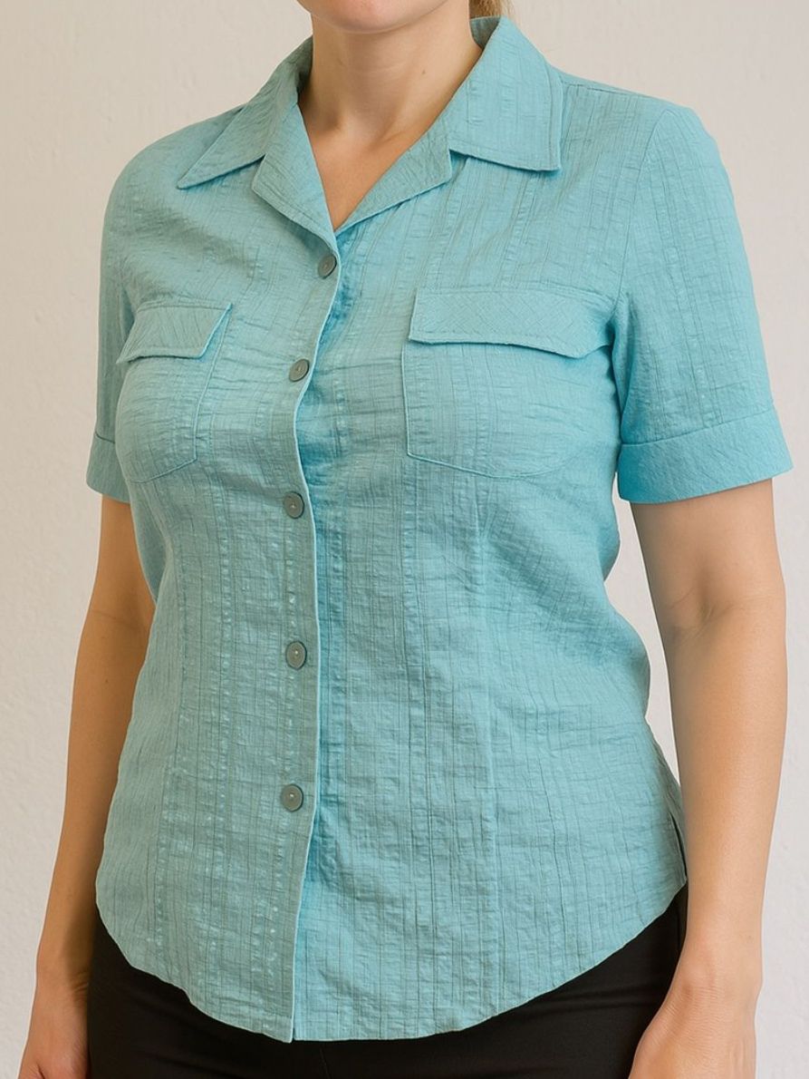 Camicette: hell blaue Bluse Gr 40 M Frühling Sommer Basic damen 212 – Usato da Vinelz venduto da sonnenmond77 1