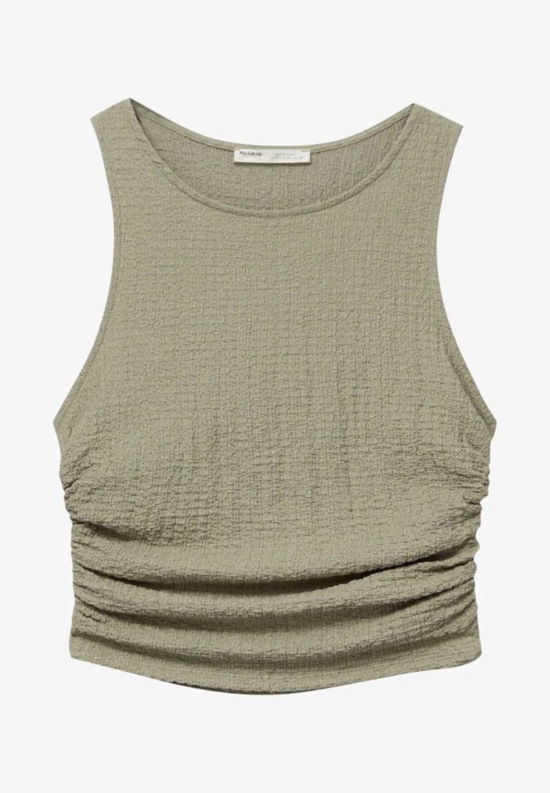 Pull&Bear Tops: Pull&Bear Top Grösse S grau gerüscht neuwertig – Neu (gemäss Beschreibung) aus Zürich von 123456789juju