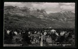 Grabs /St. G., Ortsansicht m. Kreuzberge