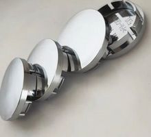 4 Stück 56mm Auto Radfelgen Nabenkappen neutral Chromig