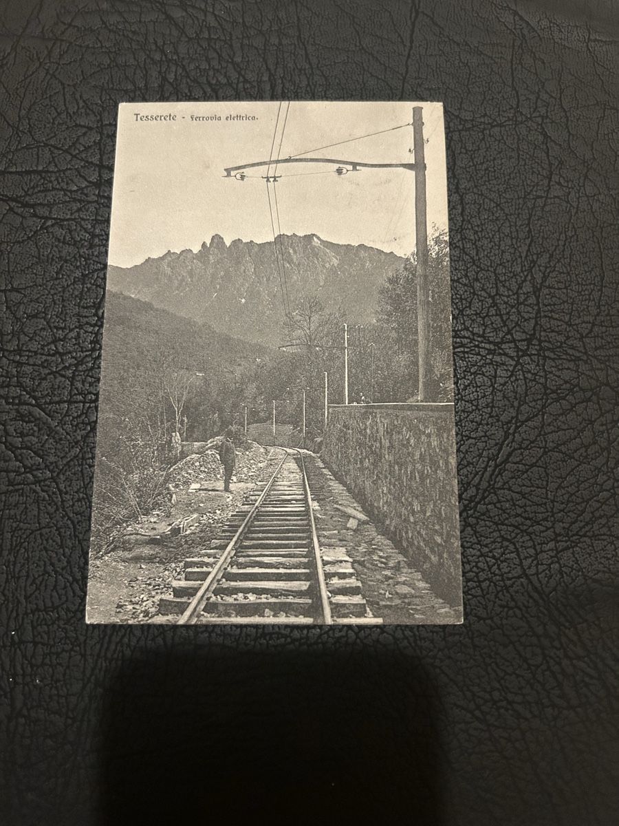 Cartoline postali: Tesserete, Ferrovia Elettrica 1909 – Usato da Breganzona venduto da Milesbo