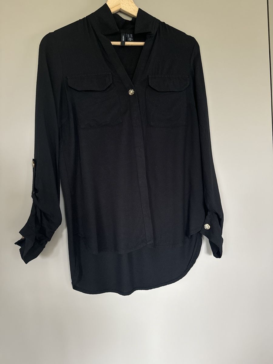 Vero Moda Blusen: Schwarze leichte Bluse, Veromoda, Grösse XS – Gebraucht aus Rorschacherberg von Kpas