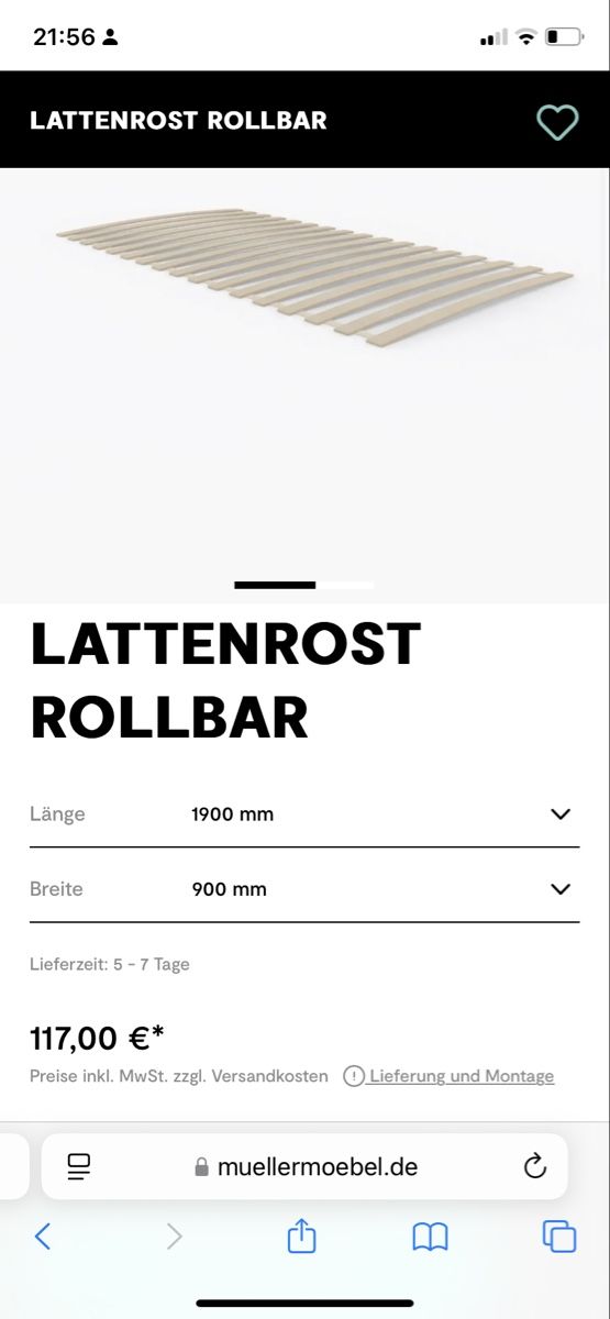 Lattenroste: Lattenrost Rollrost 90x190cm, Müller Möbel – Gebraucht aus Zürich von coraruoss 1