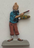 Figurine Tintin en relief - Tintin peintre