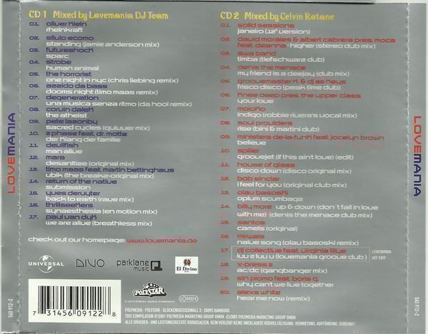 CD: Diverse DJs Lovemania Doppel CD – Usato da St. Margarethen TG venduto da ursk10 1