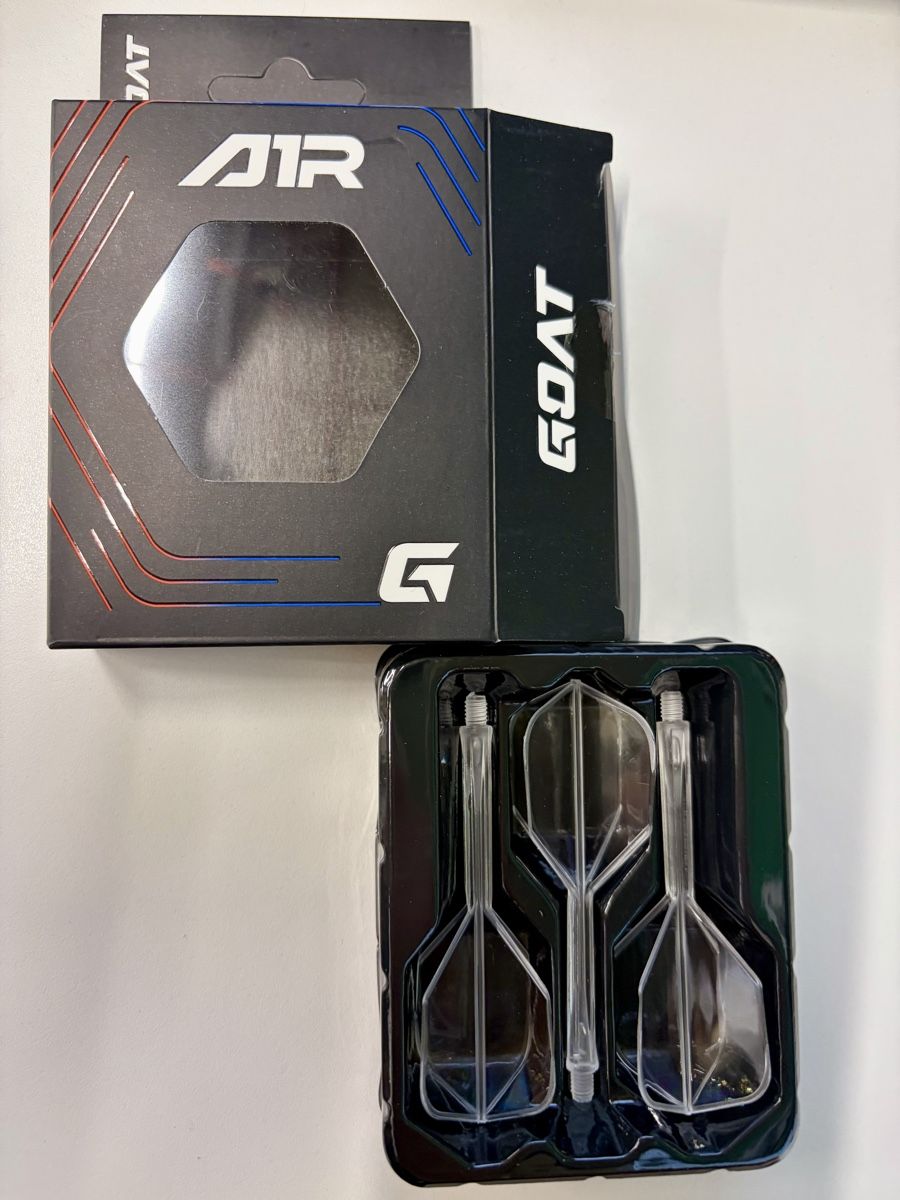 Jeux de fléchettes: Dart Flights GoatAir medium 33mm clear – Neuf avec emballage d'origine à Bellach par Koelliker1