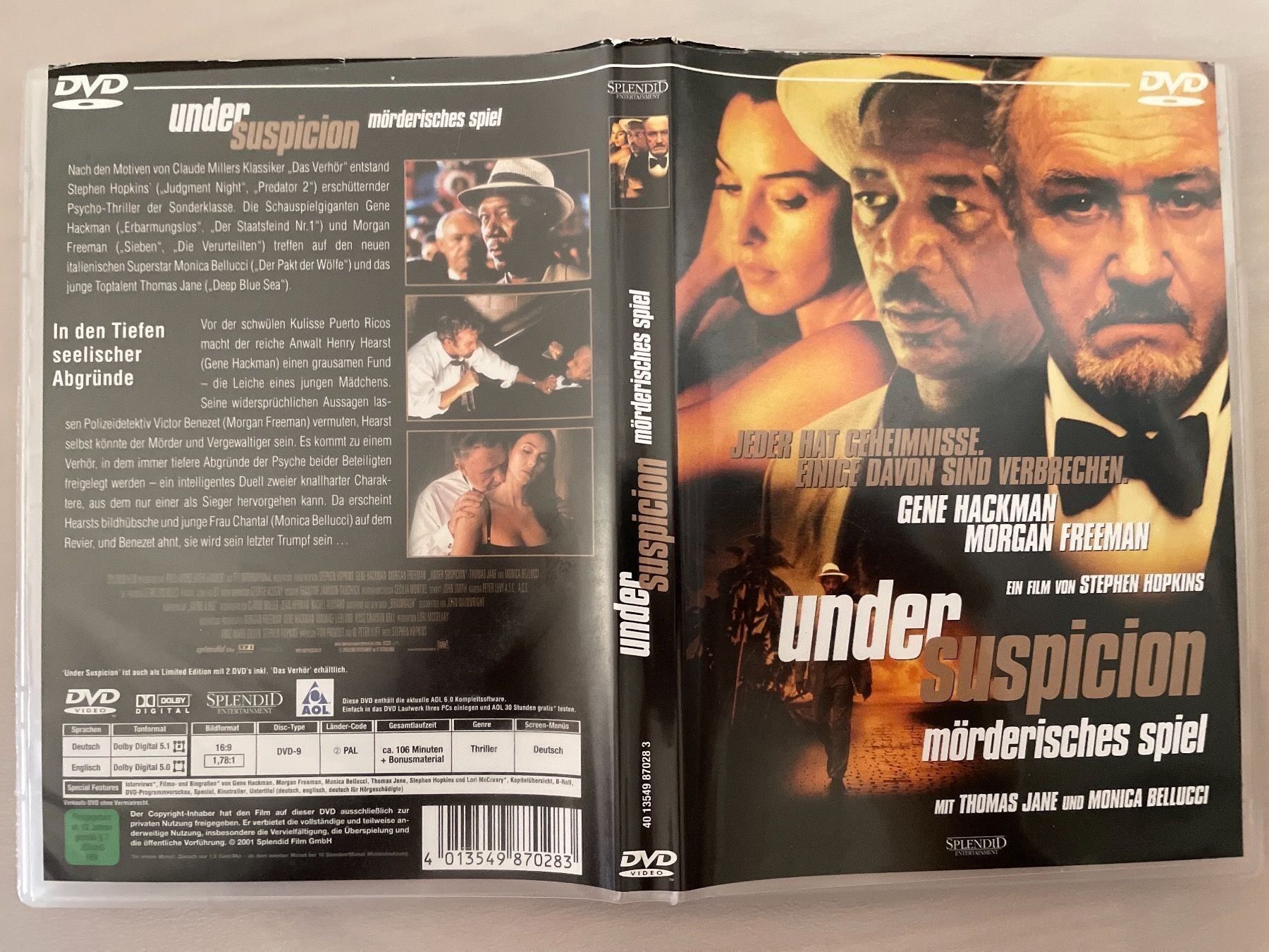 Tutti i DVDs: UNDER SUSPICION - MÖRDERISCHES SPIEL – Nuovo (secondo la descrizione) da Riehen venduto da M.S.DVD 1