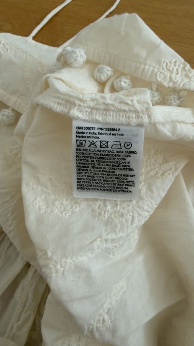 H&M Top: H&M Damen Top weiss bestickt – Nuovo (secondo la descrizione) da Bassersdorf venduto da Bassi55 2