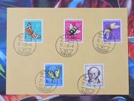 CL33 Document + Timbre Suisse 1955