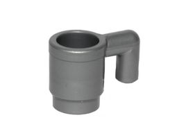 LEGO Utensil - 10x Flat Silver Cup - 3899 - NEW