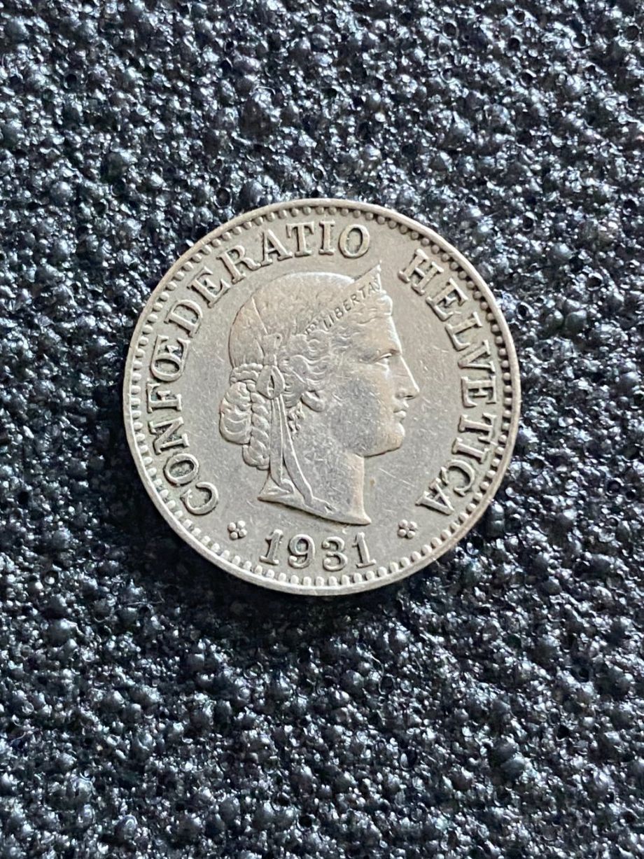 Alle Münzen: 10 Rappen 1931 – Gebraucht aus Hünenberg von Ecila