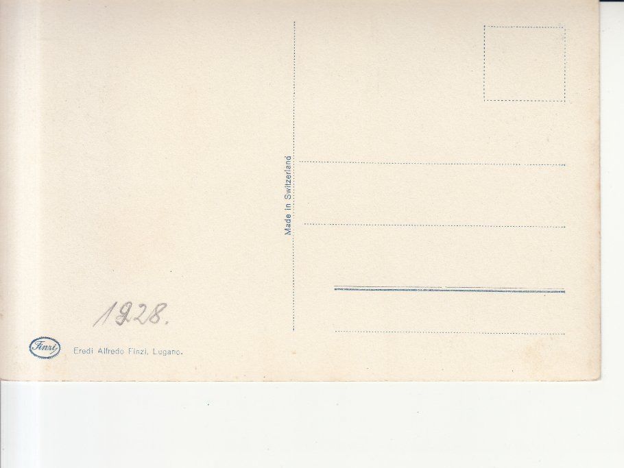 Cartoline postali: Lugano 1928 – Usato da Bürglen TG venduto da StampGraf 1
