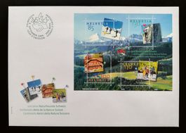 Schweiz FDC Sonderblock 100 Jahre Naturfreunde, 2005