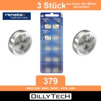 Renata 379 SR521SW Knopfzellenbatterie - 3 Stk.