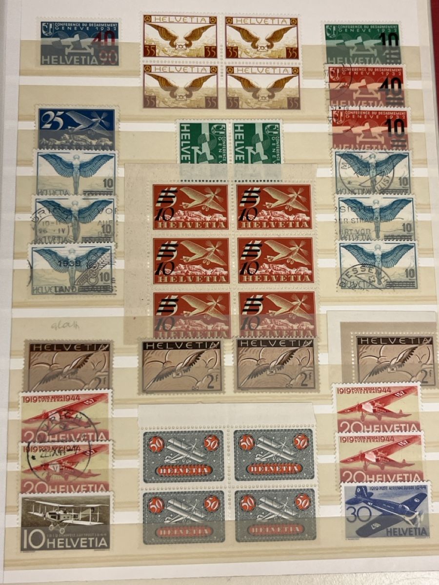 Tutti i francobolli: Grosse hochwertige CH - Flugpost Briefmarken Sammlung TOP++ – Usato da Dettighofen venduto da Moshop 2