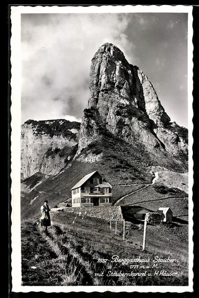 Ansichtskarten: Staubern, Berggasthaus Staubern mit Stau – Gebraucht aus Berlin von bartko-reher