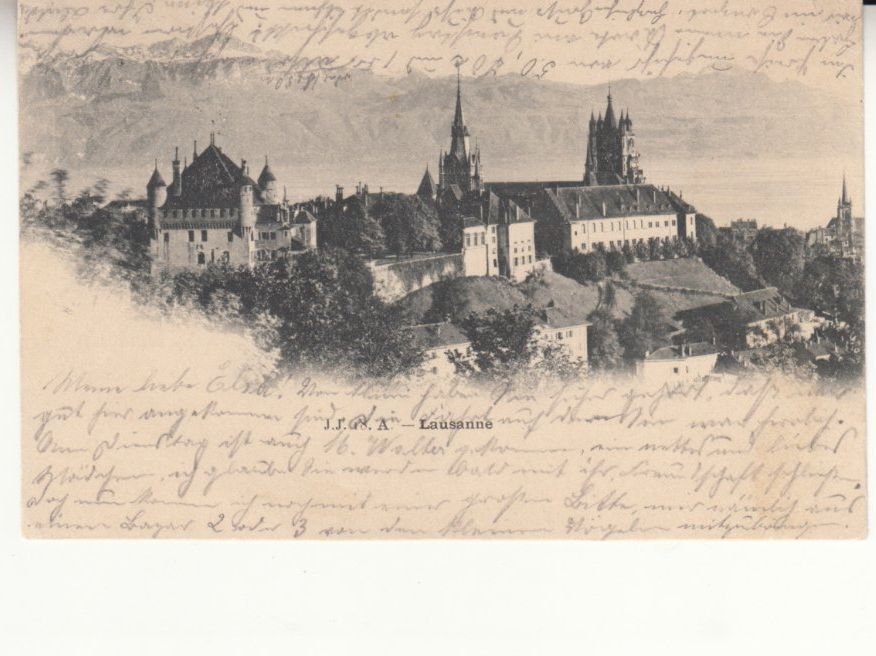 Cartoline postali: Lausanne 1899 – Usato da Bürglen TG venduto da StampGraf