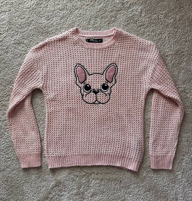 Pullover & Sweatshirts: Pull en maille rose Taille S – Gebraucht aus Bollion von cha_jm6h