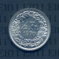 CHF___0.50 1970 stgl * nigelnagelneu! 50 Rappen