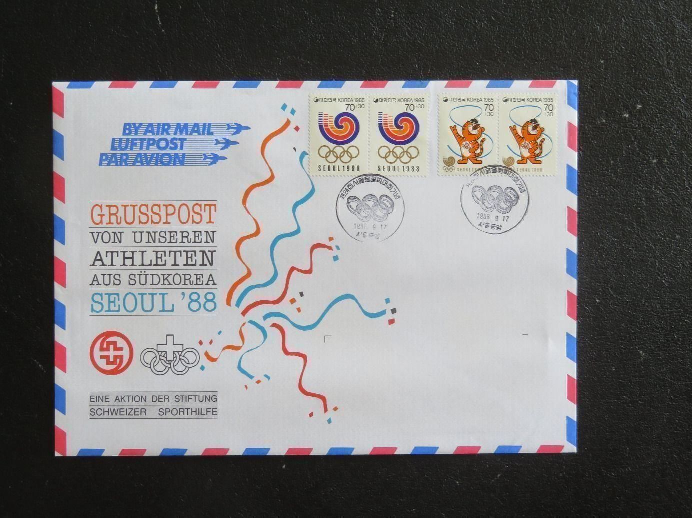 Tutti i francobolli: Olympiabriefe von Seoul 1988 – Nuovo (secondo la descrizione) da Lachen SZ venduto da peace0 1