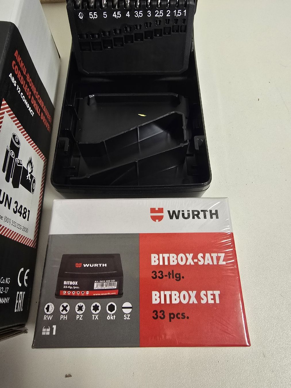 Würth Trapani: WÜRTH Akku-Bohrschrauber ABS 12 Compact + Bohrer und Bits – Nuovo e nell'imballaggio originale da Tuggen venduto da Zweitechanceboutique 4
