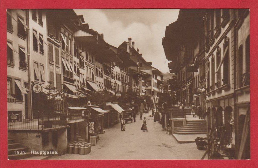 Cartoline postali: THUN HAUPTGASSE – Usato da Grüningen venduto da Kartenlaube
